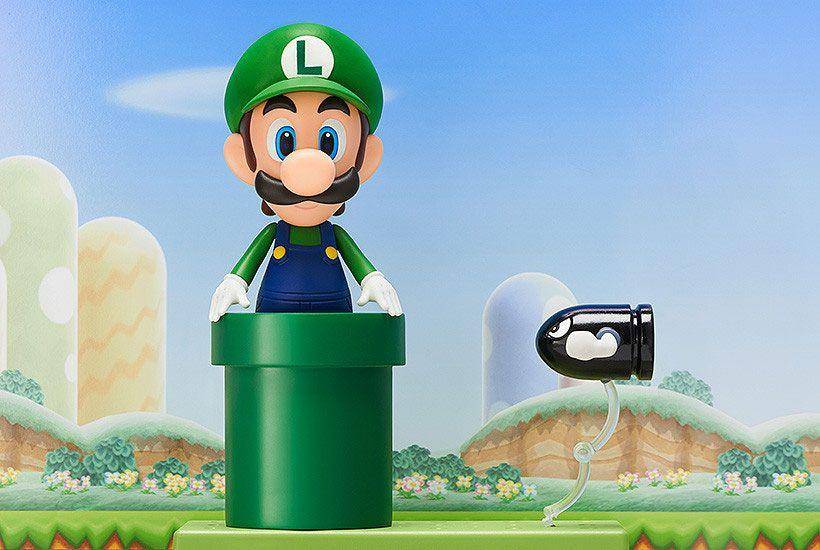 Super Mario Bros. Nendoroid Actionfigur Luigi 10 cm