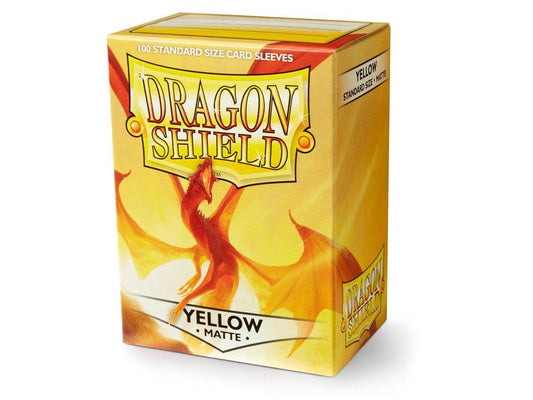 Dragon Shield Kartenhüllen - Standardgröße matt (100) – Gelb