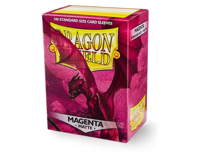 Dragon Shield Kartenhüllen - Standardgröße matt (100) – Magenta