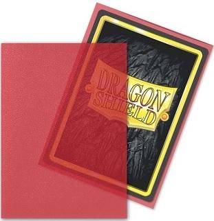 Dragon Shield Matte Art Kartenhüllen - Clear Red (100 Kartenhüllen)
