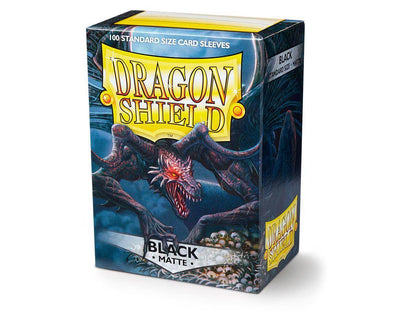 Dragon Shield Kartenhüllen - Standardgröße matt (100) – Schwarz