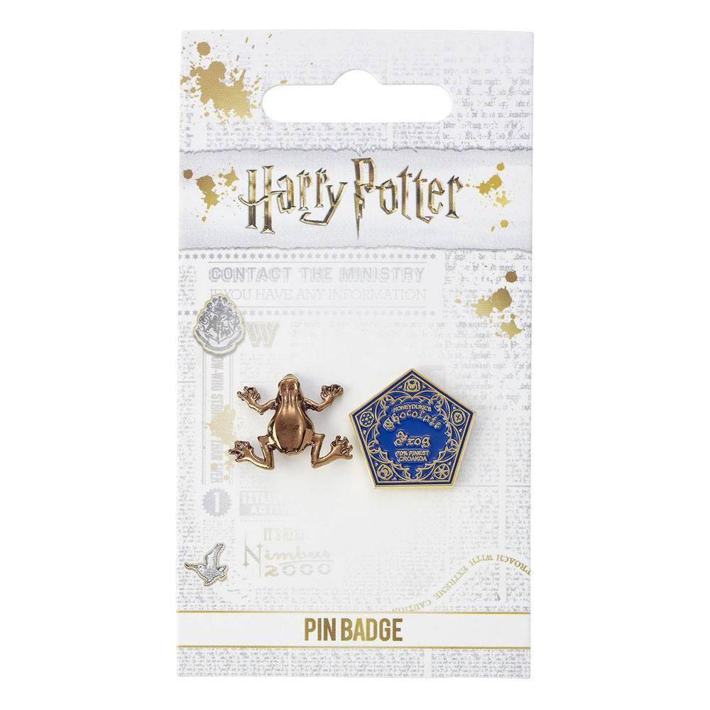 Harry Potter Ansteck-Buttons Doppelpack Schokofrosch