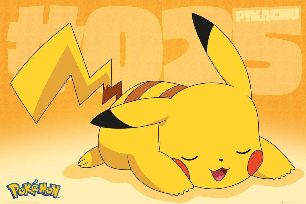 Pokémon Poster Pikachu Asleep 61 x 91 cm