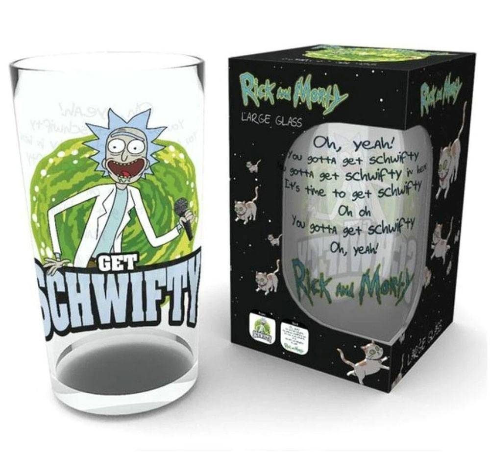 Rick and Morty Glas Get Schwifty