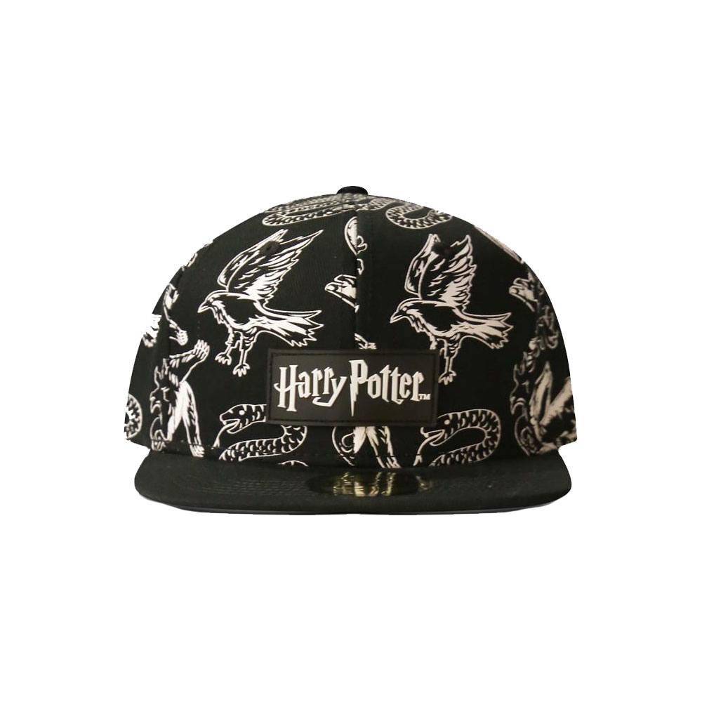 Harry Potter Snapback Kappe Heraldic Animals BW