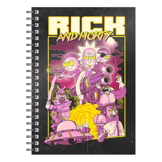 Rick & Morty Notizbuch Retro Poster