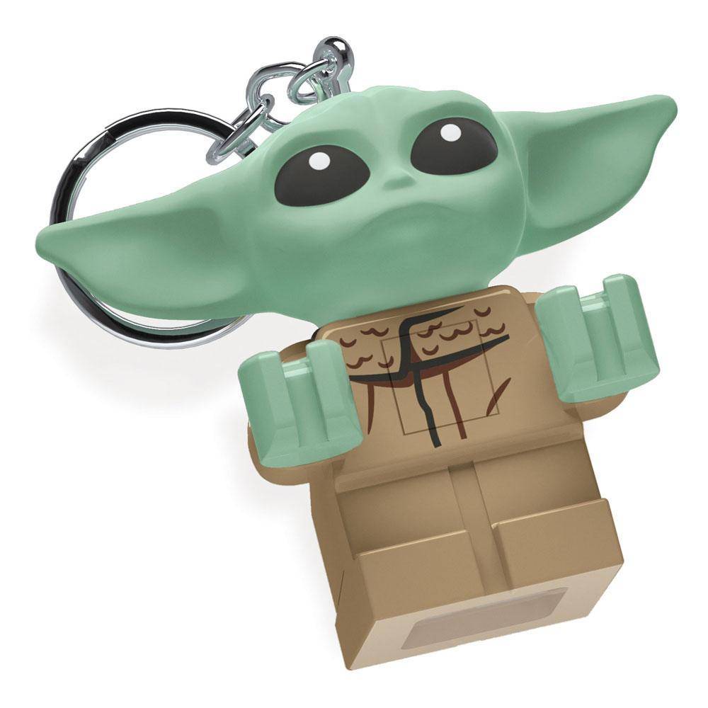 LEGO Star Wars The Mandalorian Schlüsselanhänger mit Leuchtfunktion Baby Yoda 6 cm