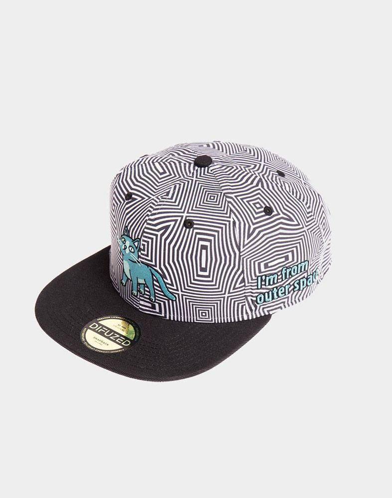 Rick and Morty Snapback Kappe Outer Space Cat