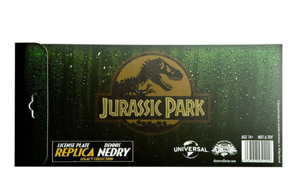 Jurassic Park Replik 1/1 Dennis Nedry Nummernschild