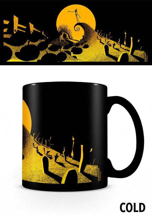 Nightmare Before Christmas - Tasse mit Thermoeffekt Friedhof - 325ml