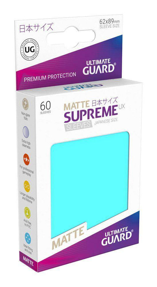 Ultimate Guard Supreme UX Sleeves Japanische Größe Matt Aquamarin (60)