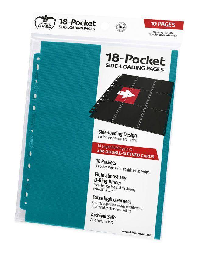 Ultimate Guard 18-Pocket Pages Side-Loading Petrolblau (10)