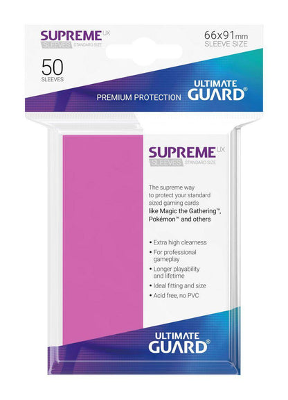 Ultimate Guard Supreme UX Sleeves Standardgröße Pink (50)