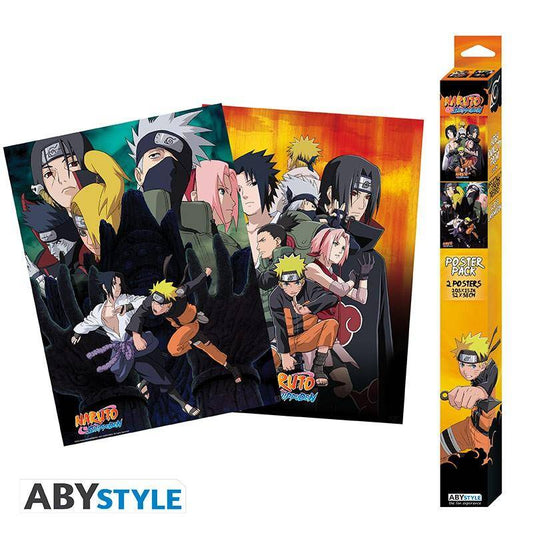 Naruto - Poster Doppelpack Ninjas - 52 x 38 cm