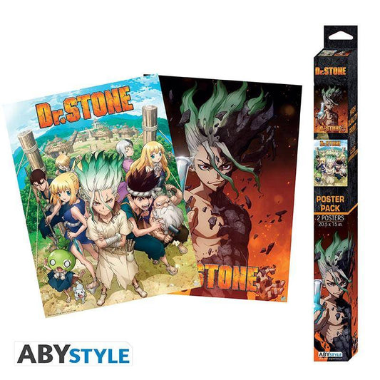 Dr. Stone - Set 2 Chibi Poster - Gruppe & Artwork (52x38)