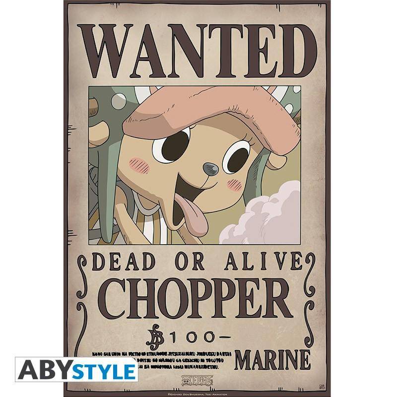 One Piece - Poster "Wanted Chopper New" (52x35)