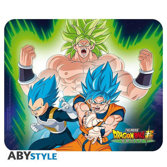 Dragon Ball - Mousepad Broly VS Vegeta & Goku - 23,5 x 19,5 cm