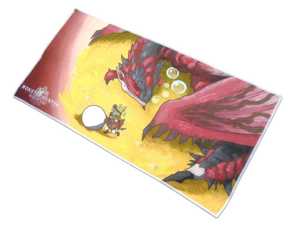 Monster Hunter World Handtuch Rathalos & Palico Egg Quest 70 x 35 cm