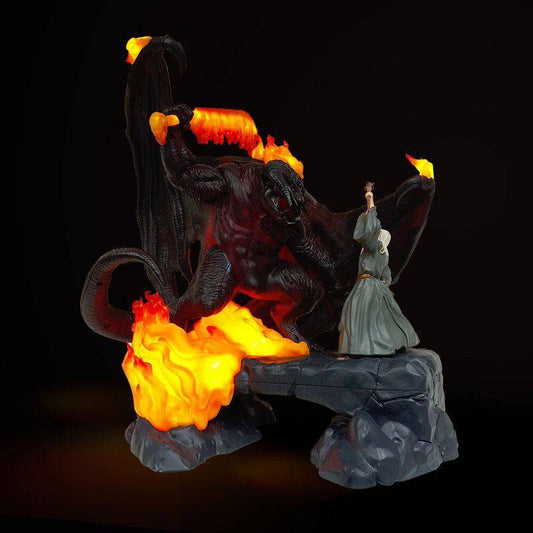 Herr der Ringe LED-USB-Lampe The Balrog Vs Gandalf 41 cm
