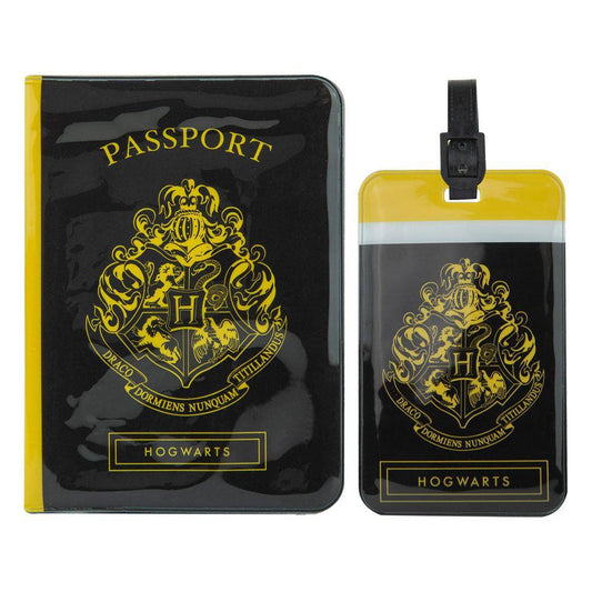 Harry Potter Kofferanhänger & Reisepass-Halter Set Hogwarts