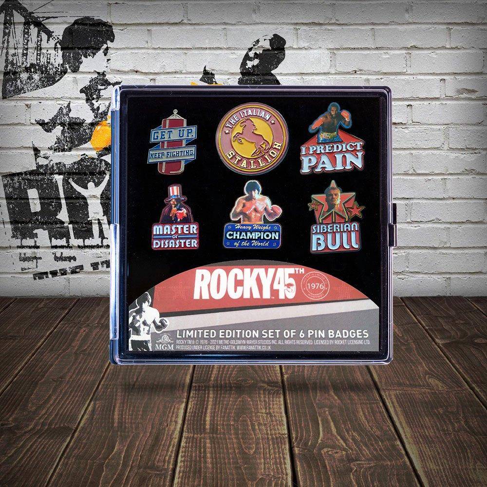 Rocky Ansteck-Pin 6er-Pack 45th Anniversary Limited Edition