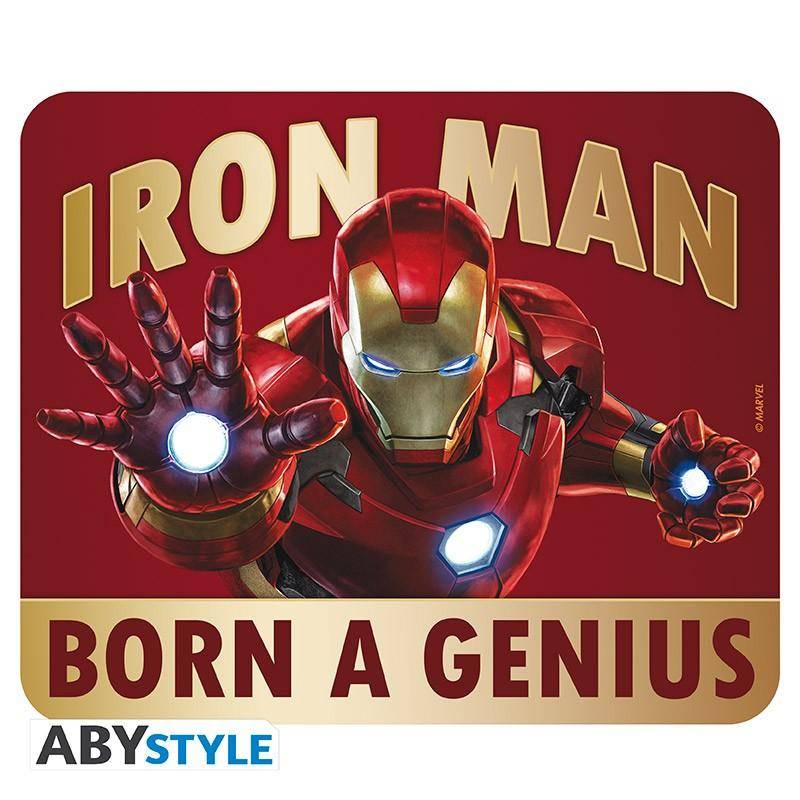 Marvel - Flexibles Mousepad - Iron Man "Born to be a genius"