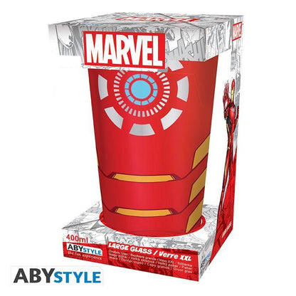 Marvel - Großes Glas - 400ml - Iron Man