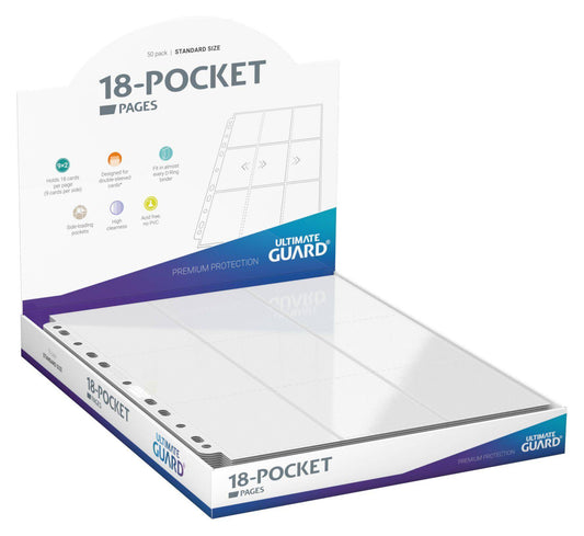 Ultimate Guard - Kartenseiten 18-Pocket Side-Loading Weiß - (50)