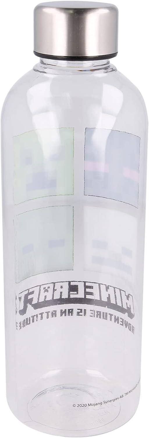 Minecraft Trinkflasche Aus Edelstahl – 600 Ml, Auslaufsicher, Mit Logo – Cooles Geschenk Für Fans