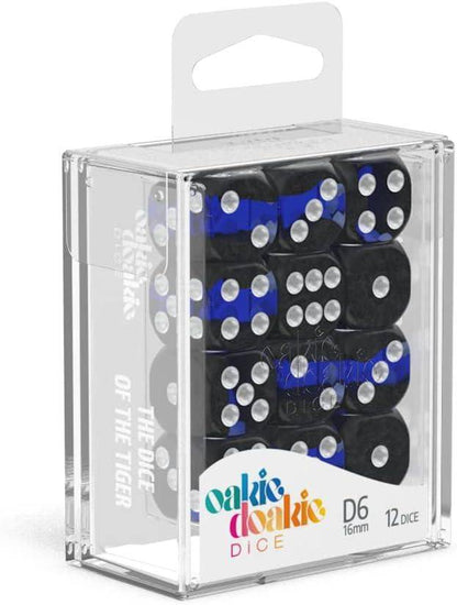 Oakie Doakie Dice - W6 Würfel Set Saphir Enclave - 16 mm