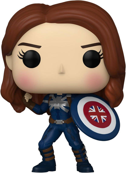 Marvel - POP! Vinyl Wackelkopf Figur Captain Carter (Stealth Anzug) 9 cm - 968