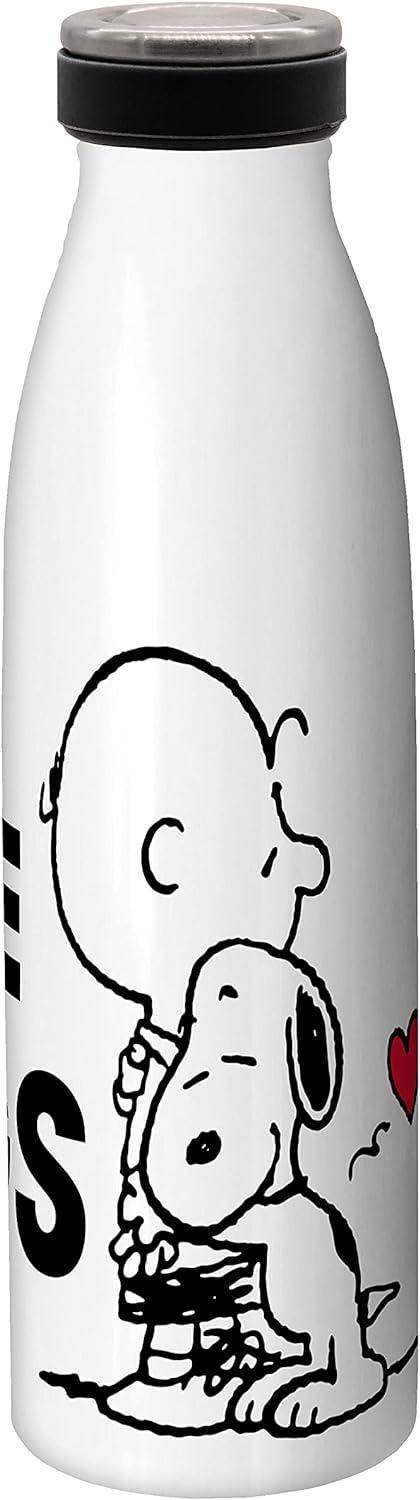 Peanuts - Edelstahl Trinkflasche Umarmung - 500 ml