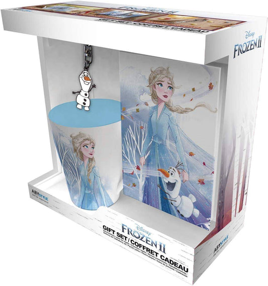 Disney - Geschenkset Frozen 2 - Tasse, Schlüsselanhänger & Notizbuch