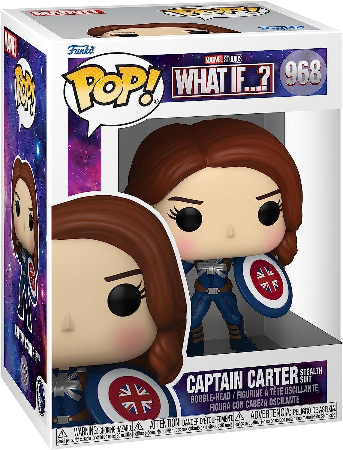 Marvel - POP! Vinyl Wackelkopf Figur Captain Carter (Stealth Anzug) 9 cm - 968