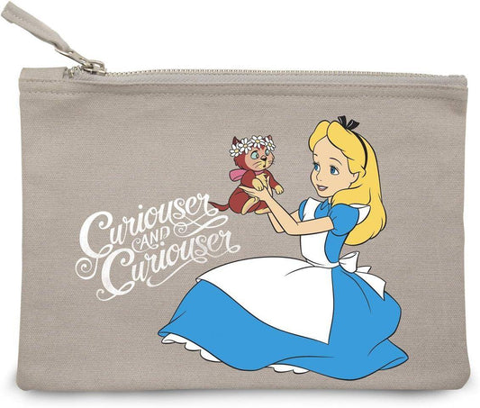 Disney - Alice im Wunderland Kosmetiktasche Alice & Kätzchen grau