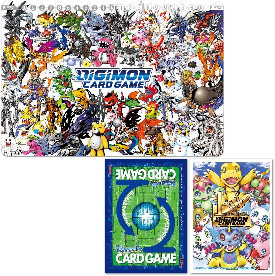 Digimon Card Game - Set Spielmatte & Kartenhüllen