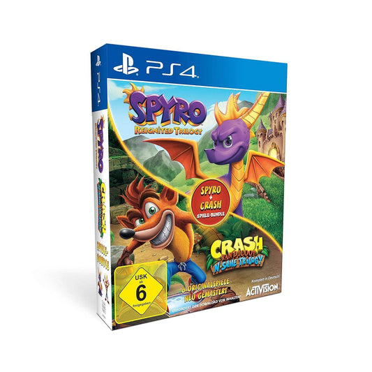 PS4 - Spyro Reignited Trilogy + Crash Bandicoot N Sane Trilogy Spielebundle (Gebraucht)