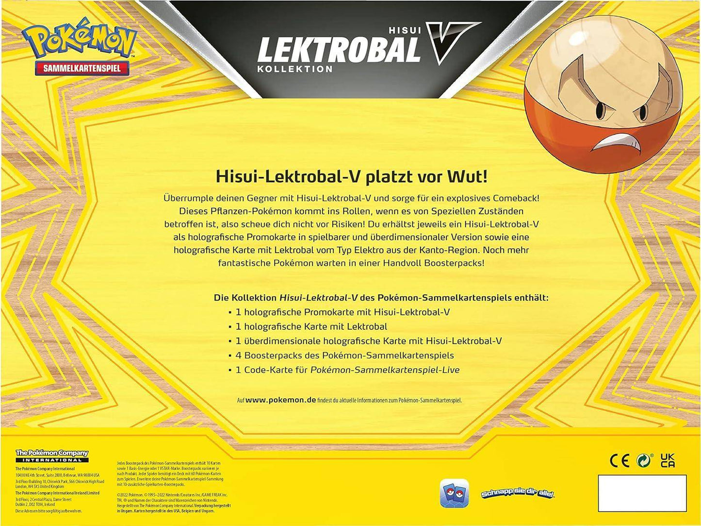 Pokémon - Hisui-Lektrobal-V Kollektion - Deutsch