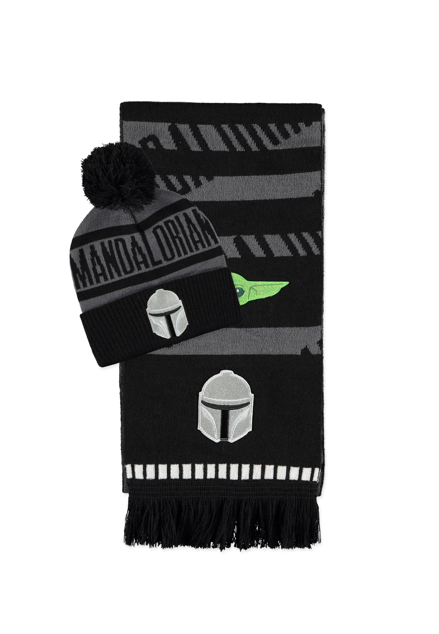 Star Wars: The Mandalorian - Beanie & Schal Set Din Djarin & Grogu