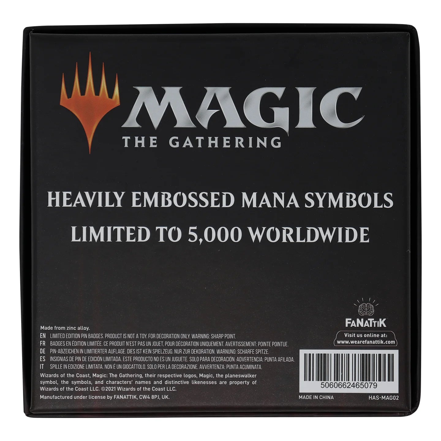 Magic: The Gathering - Metall Anstecker Set Mana Symbole Limited Edition