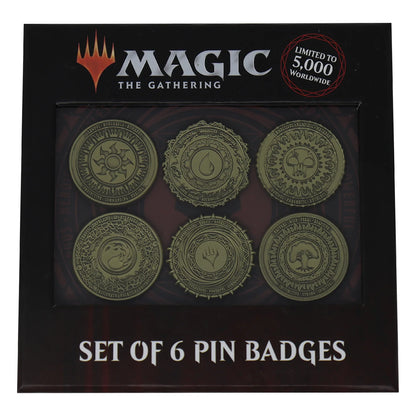 Magic: The Gathering - Metall Anstecker Set Mana Symbole Limited Edition