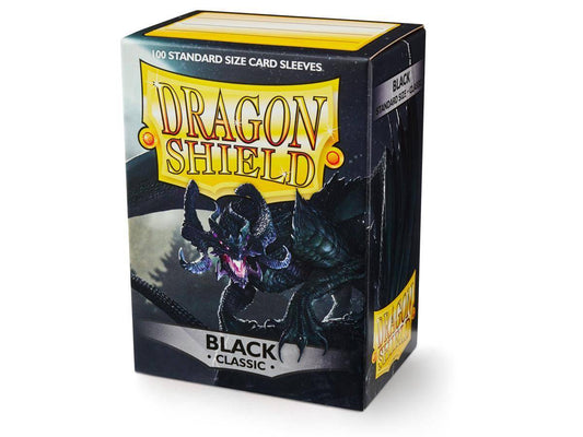 Dragon Shield - Kartenhüllen Classic Standardgröße - Schwarz (100)