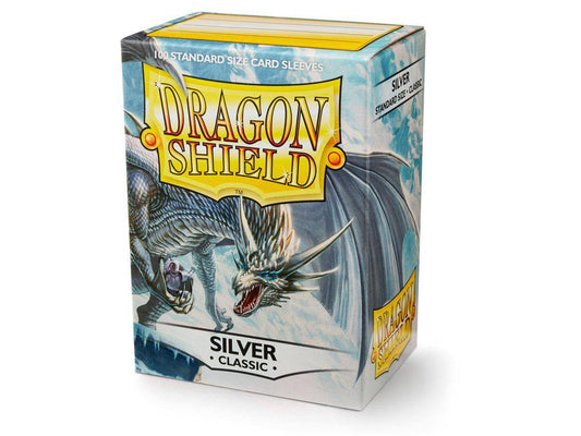 Dragon Shield - Kartenhüllen Classic Standardgröße - Silber (100)