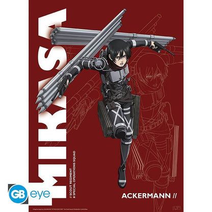 Attack on Titan - Poster Doppelpack Levi & Mikasa - 52 x 38 cm