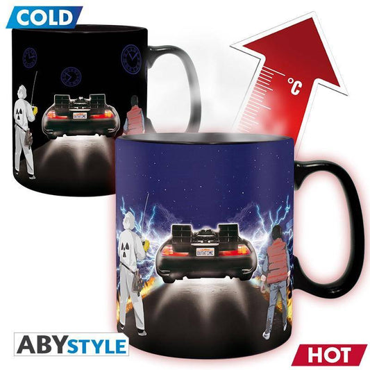 Zurück in die Zukunft - Wärmewechsel Tasse Zeitmaschine - 460 ml