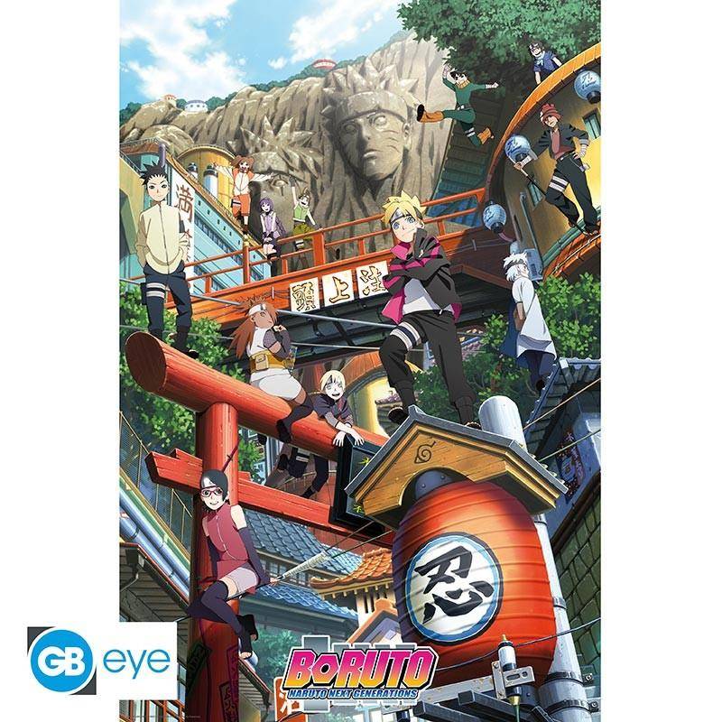 Boruto - Poster Gruppe Konoha - 91,5 x 61 cm