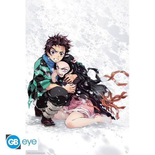 Demon Slayer - Poster Tanjiro & Nezuko Schnee - 91,5 x 61 cm