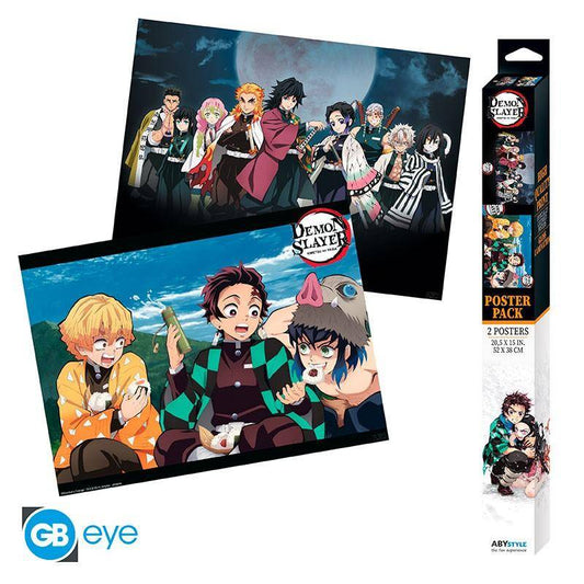 Demon Slayer - Poster Doppelpack Dämonenjäger & Säulen - 52 x 38 cm