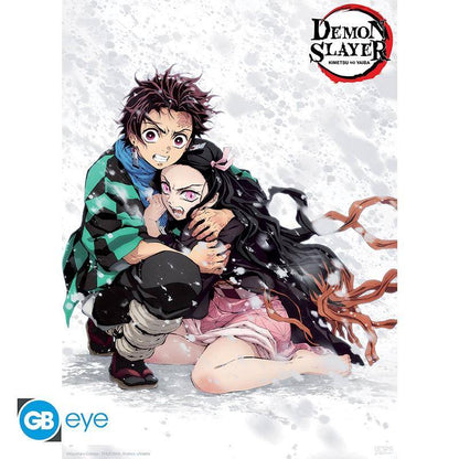 Demon Slayer - Poster Doppelpack Tanjiro, Nezuko & Muzan - 52 x 38 cm
