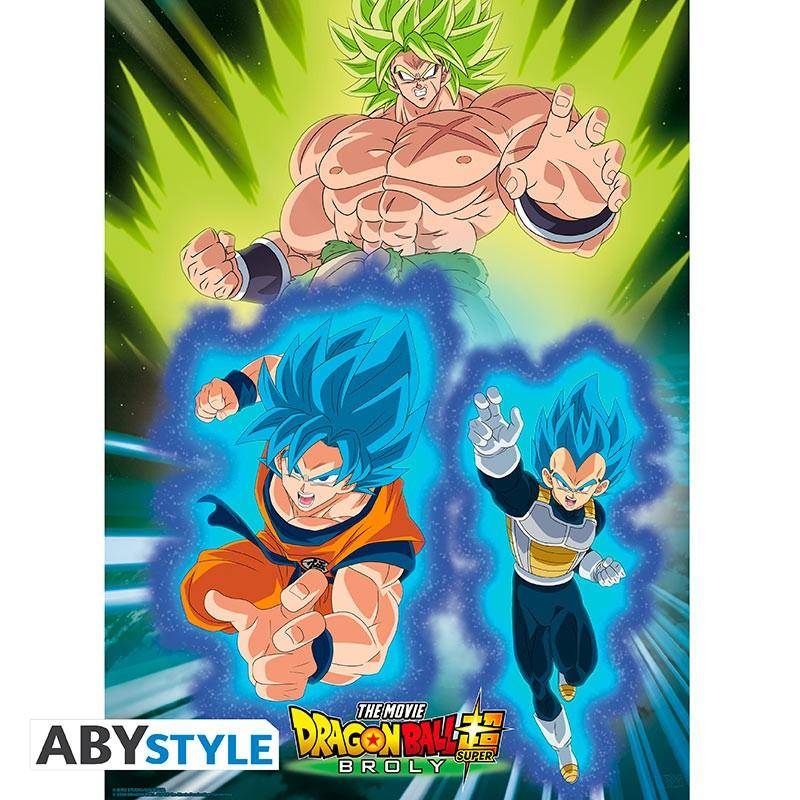 Dragon Ball Super: Broly - Poster Set Son-Goku, Vegeta & Broly - 52  x 38 cm